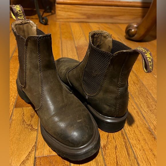 Dr. Martens 2976 BROWN LEATHER CHELSEA BOOTS sz US 5 - Picture 6 of 7
